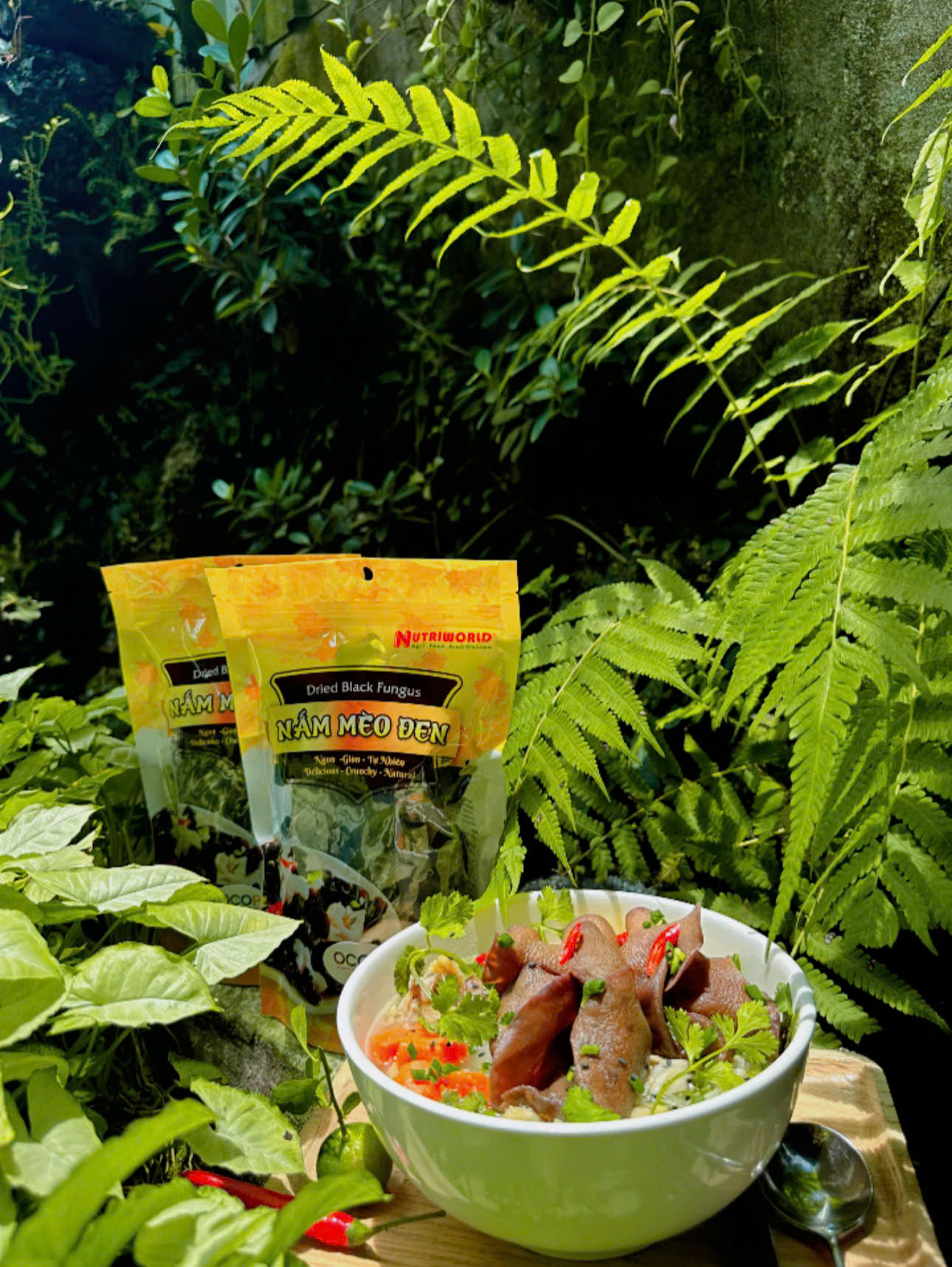 Bánh canh gà nấm mèo Nutriworld