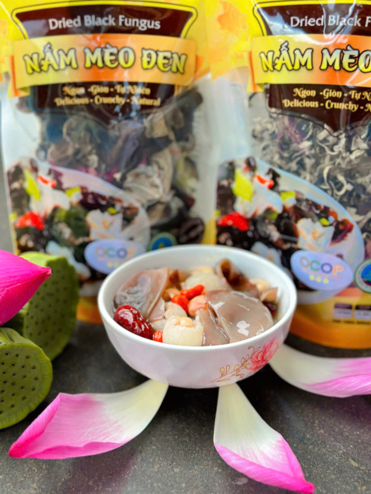 chè hạt sen nấm mèo Nutriworld