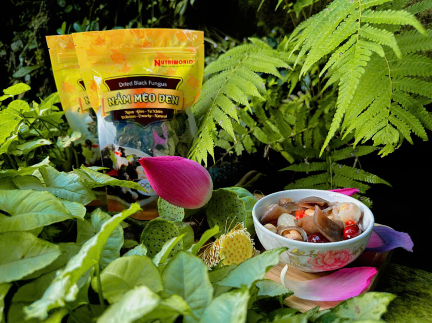 chè hạt sen nấm mèo Nutriworld